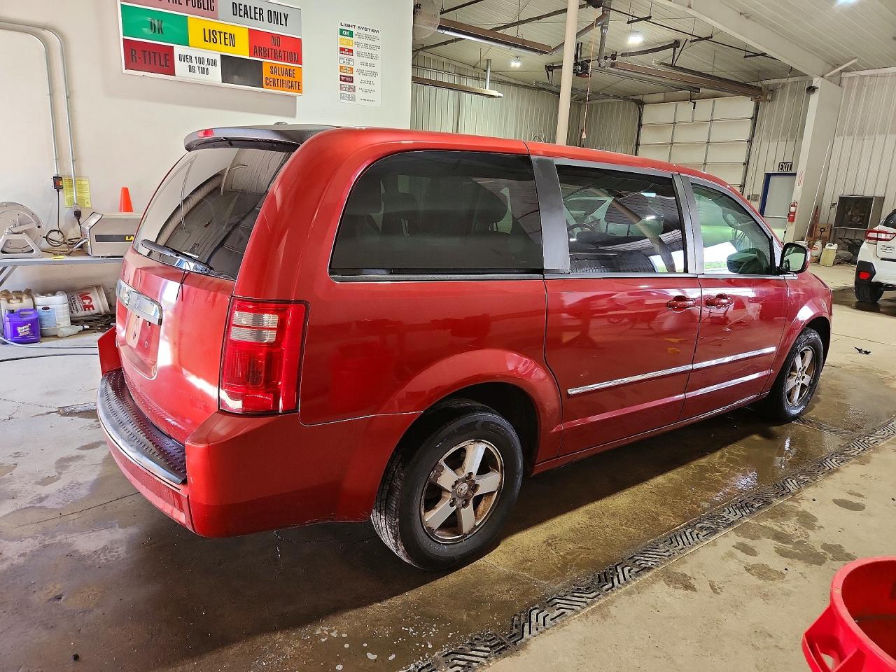 2008 Dodge Grand Caravan Sxt Burgundy vin: 1D8HN54P58B185320