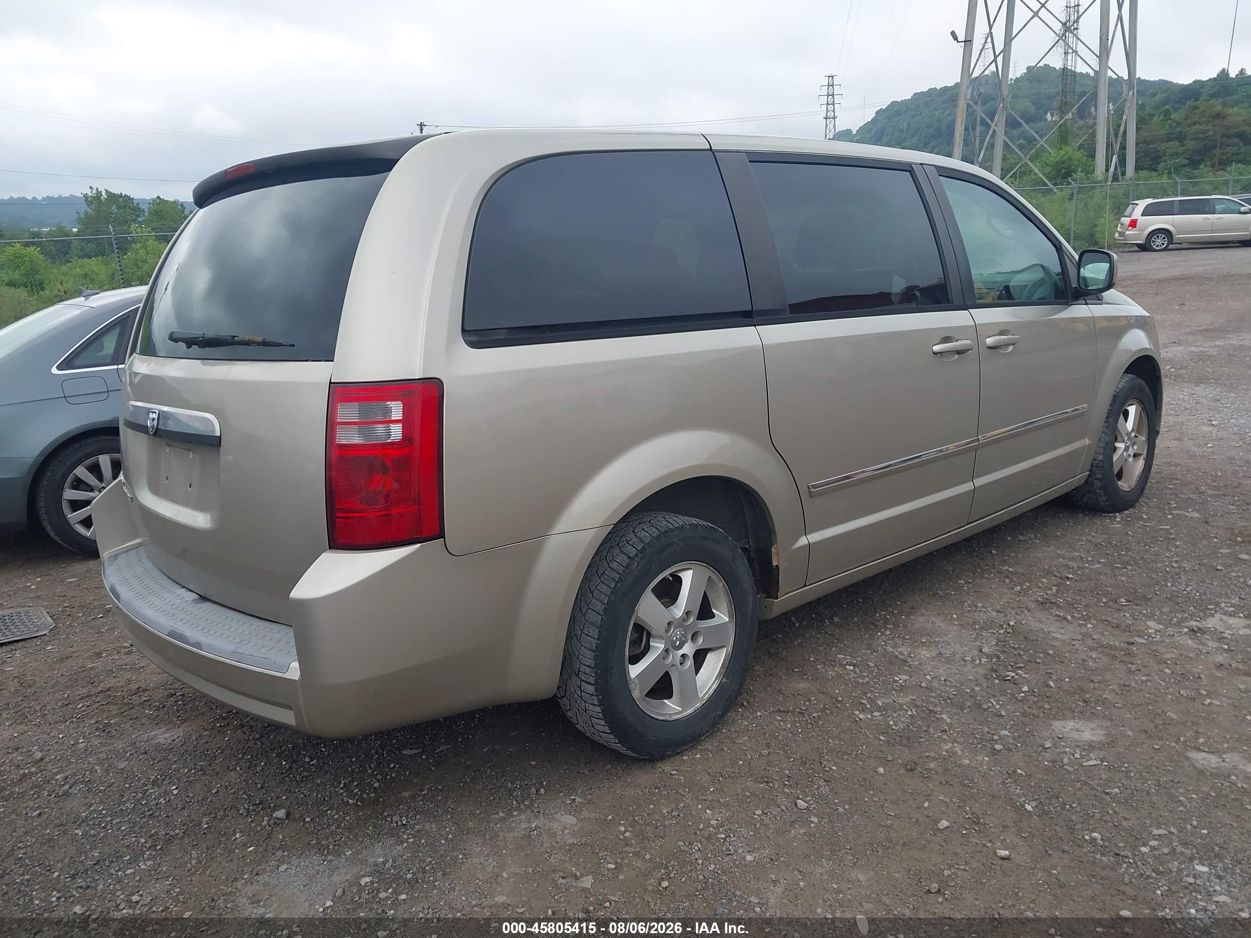 2008 Dodge Grand Caravan Sxt Tan vin: 1D8HN54P68B121772