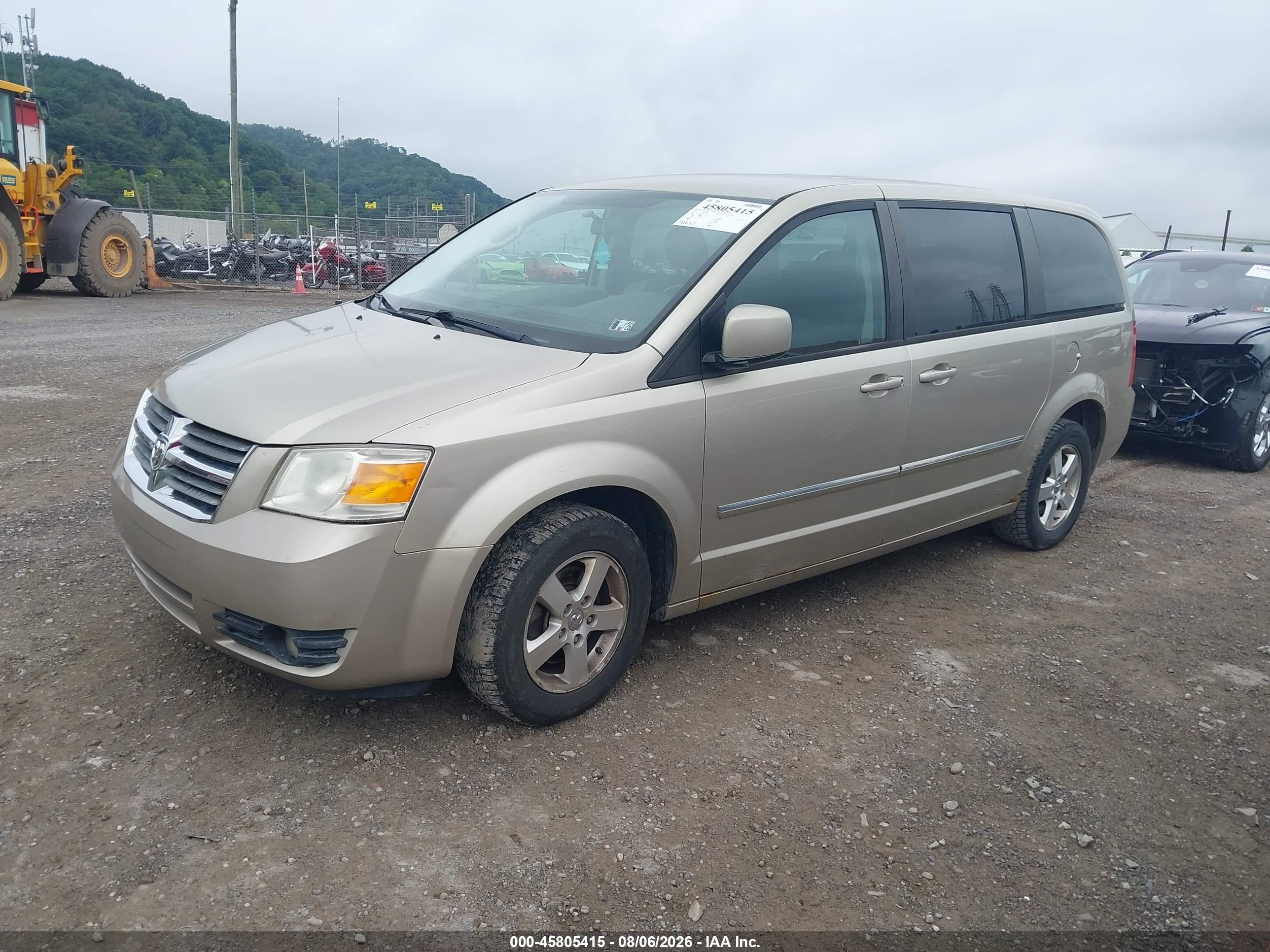 2008 Dodge Grand Caravan Sxt Tan vin: 1D8HN54P68B121772