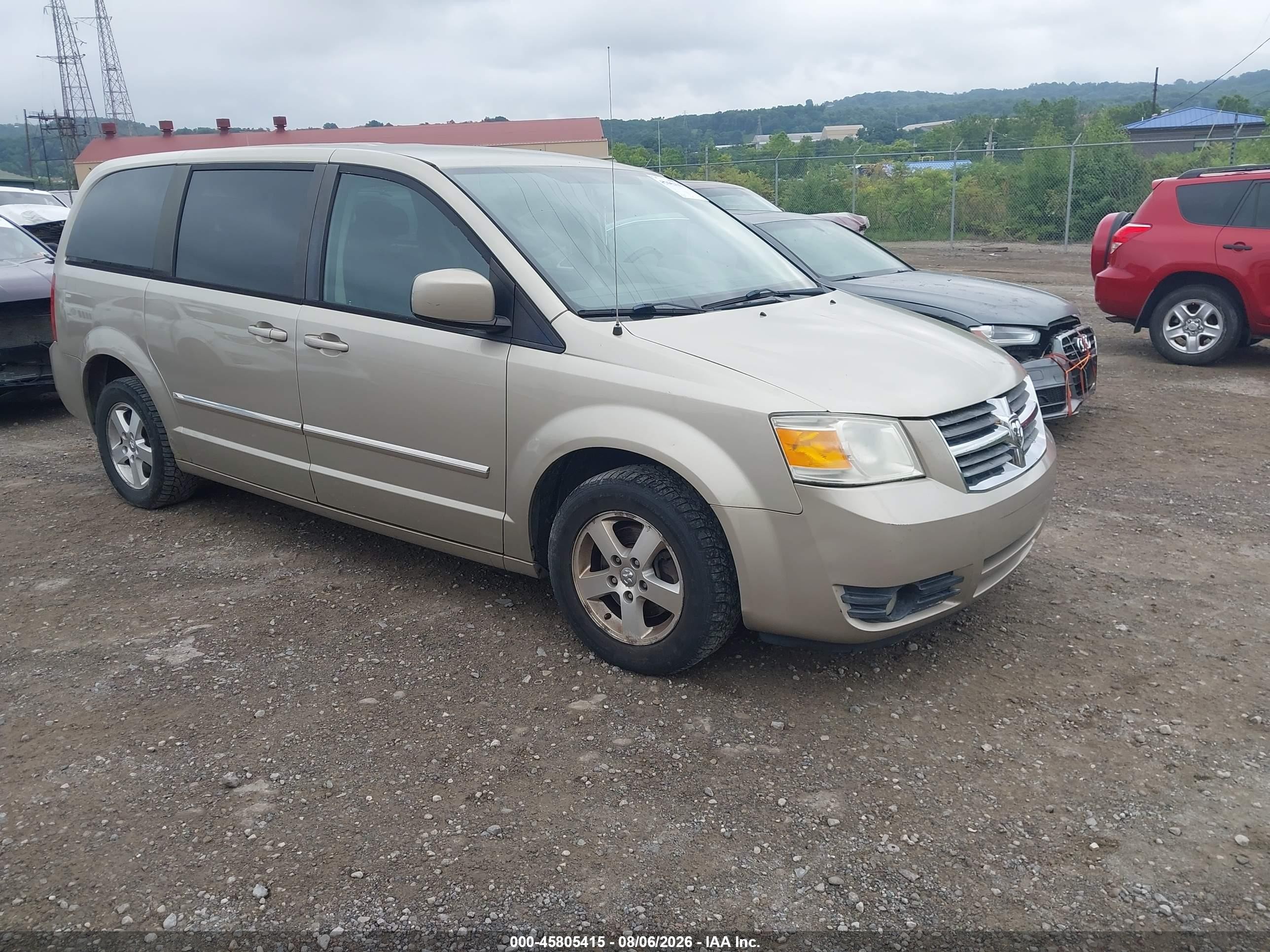 2008 Dodge Grand Caravan Sxt Tan vin: 1D8HN54P68B121772