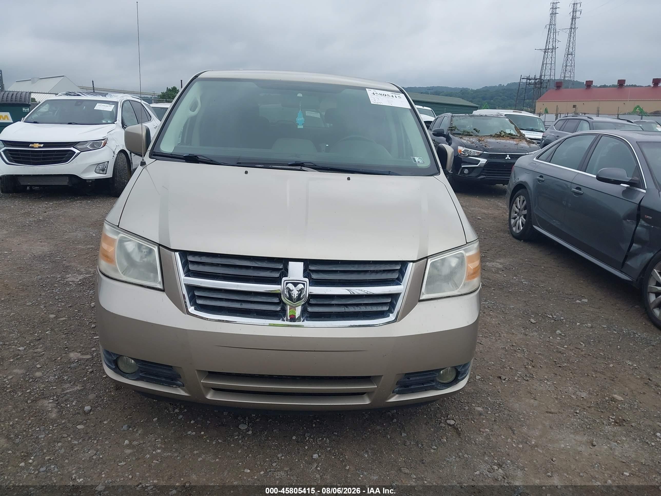 2008 Dodge Grand Caravan Sxt Tan vin: 1D8HN54P68B121772