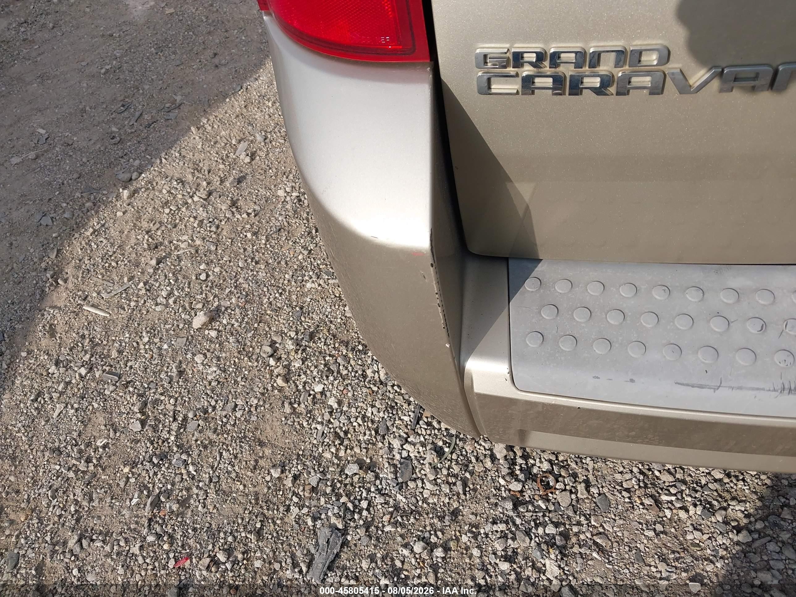 2008 Dodge Grand Caravan Sxt Tan vin: 1D8HN54P68B121772