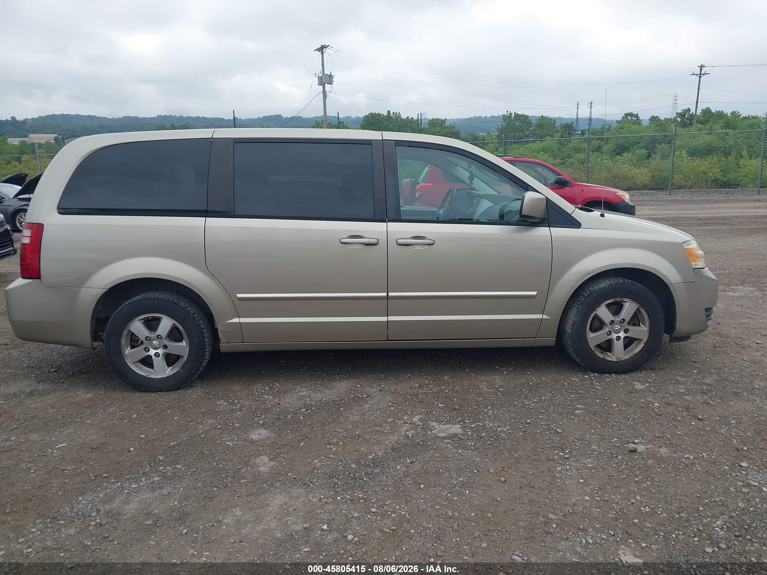 2008 Dodge Grand Caravan Sxt Tan vin: 1D8HN54P68B121772