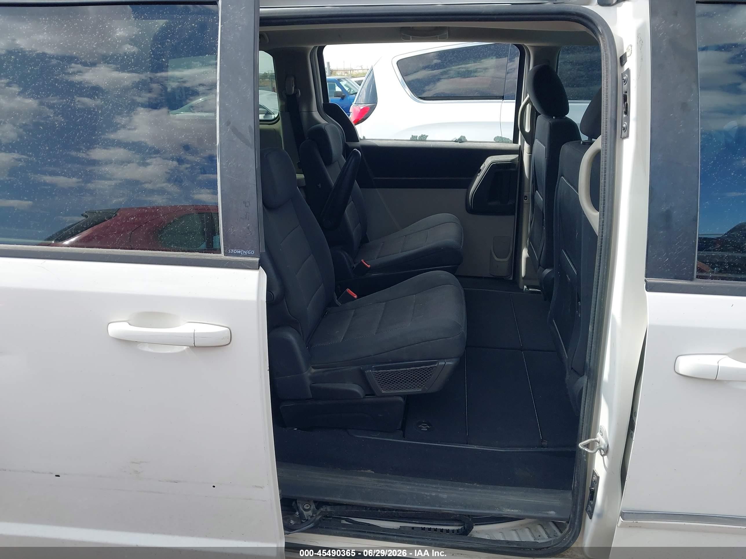 2008 Dodge Grand Caravan Sxt White vin: 1D8HN54P78B116693