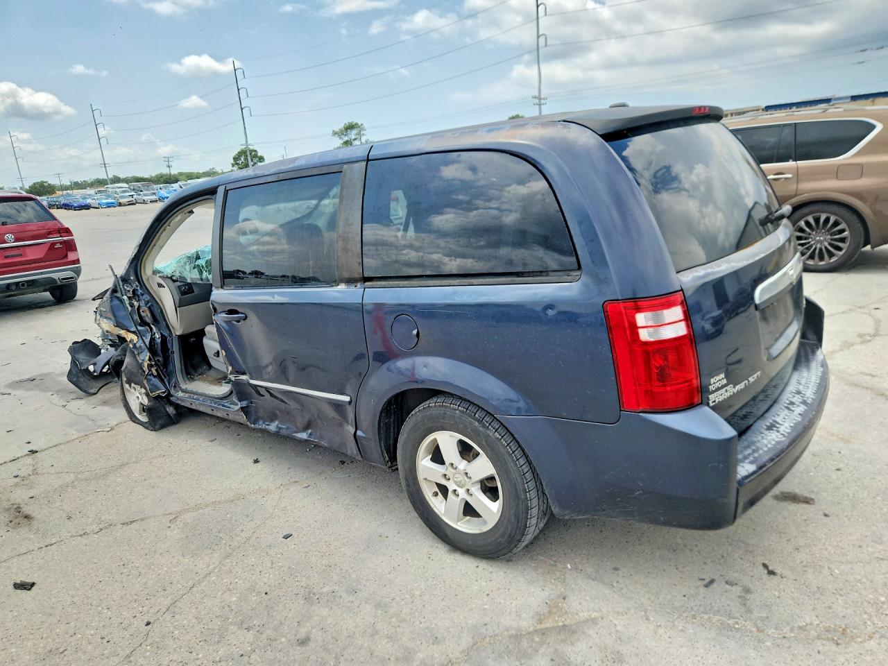 2008 Dodge Grand Caravan Sxt Blue vin: 1D8HN54P78B141903