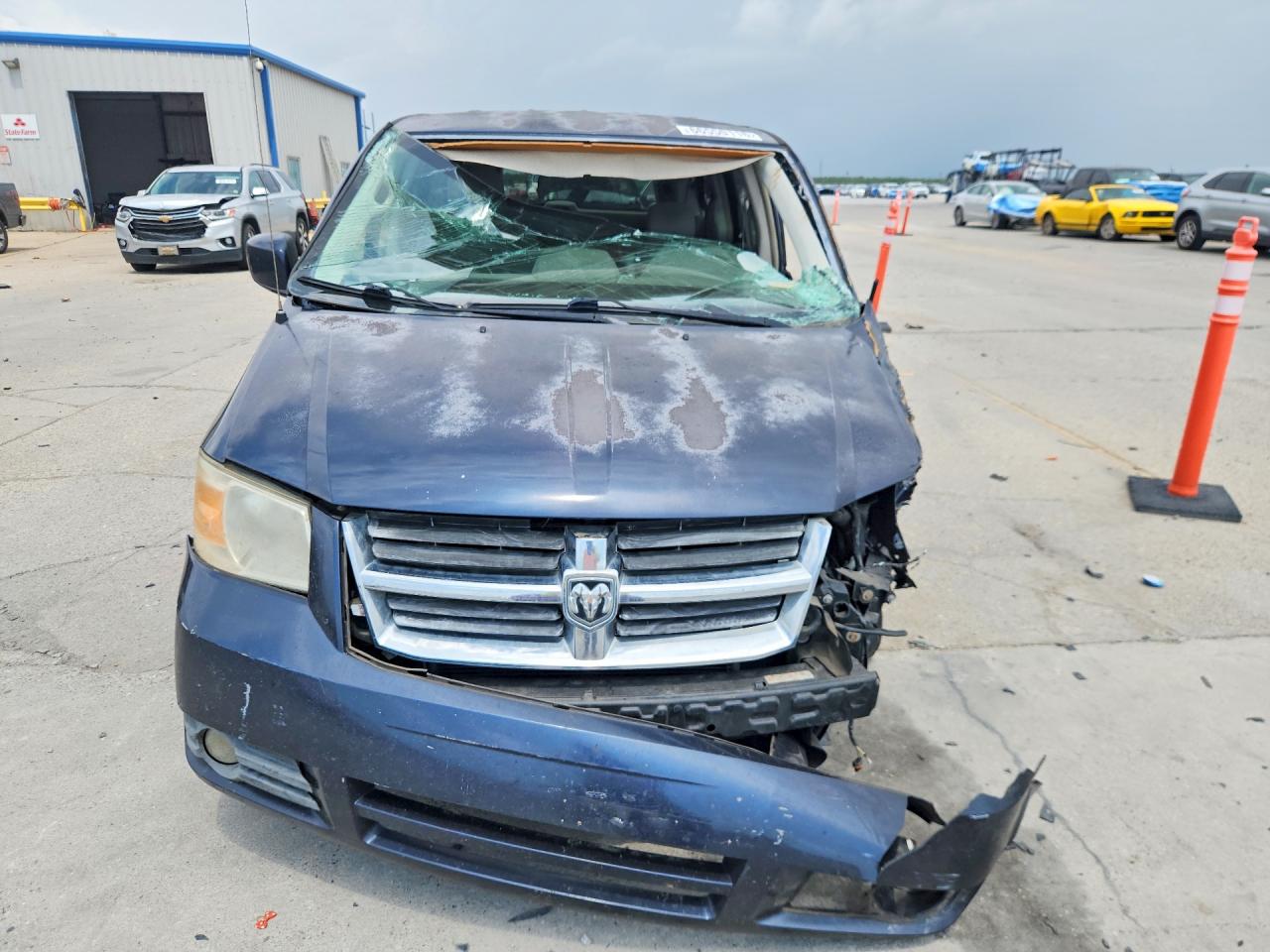 2008 Dodge Grand Caravan Sxt Blue vin: 1D8HN54P78B141903