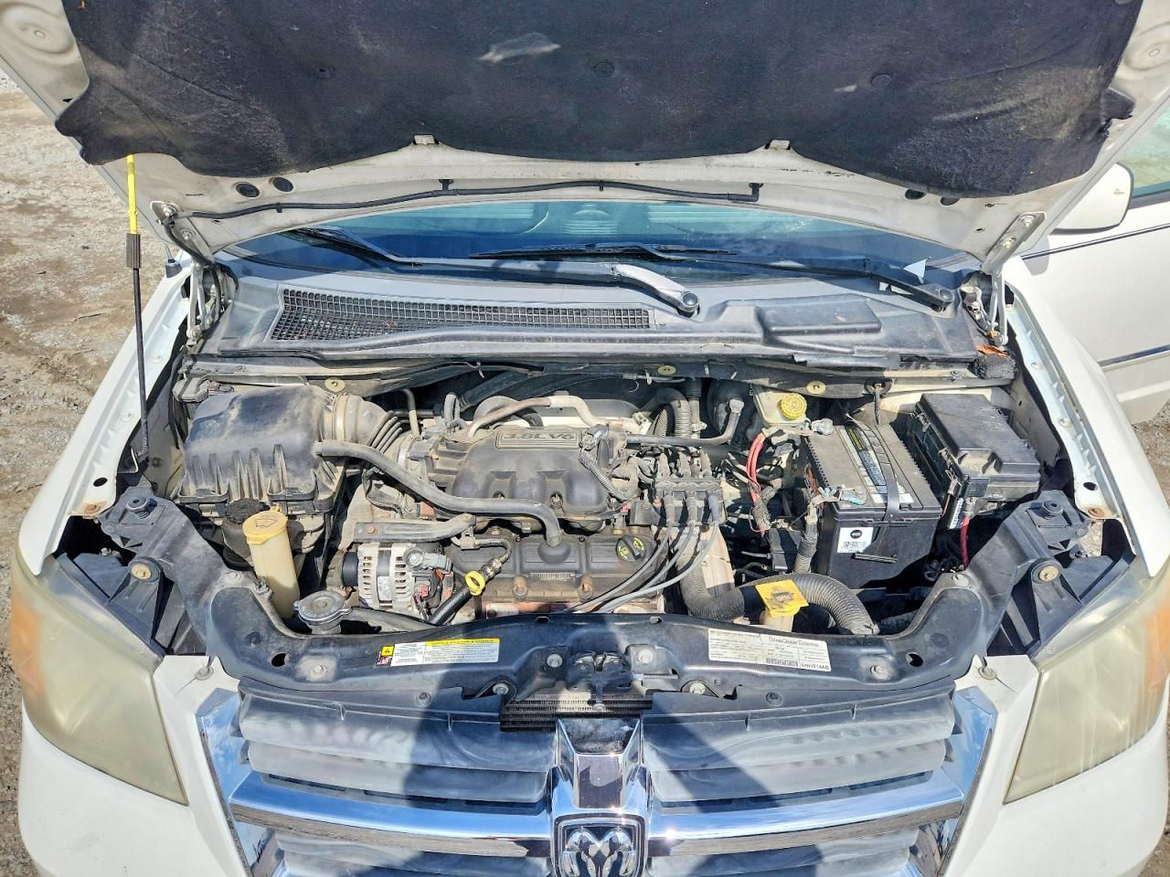 2008 Dodge Caravan White vin: 1D8HN54P88B134913