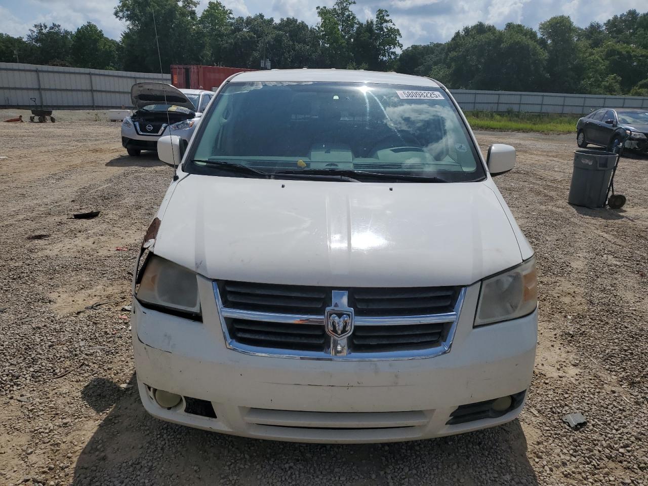 2008 Dodge Grand Caravan Sxt White vin: 1D8HN54P98B117621