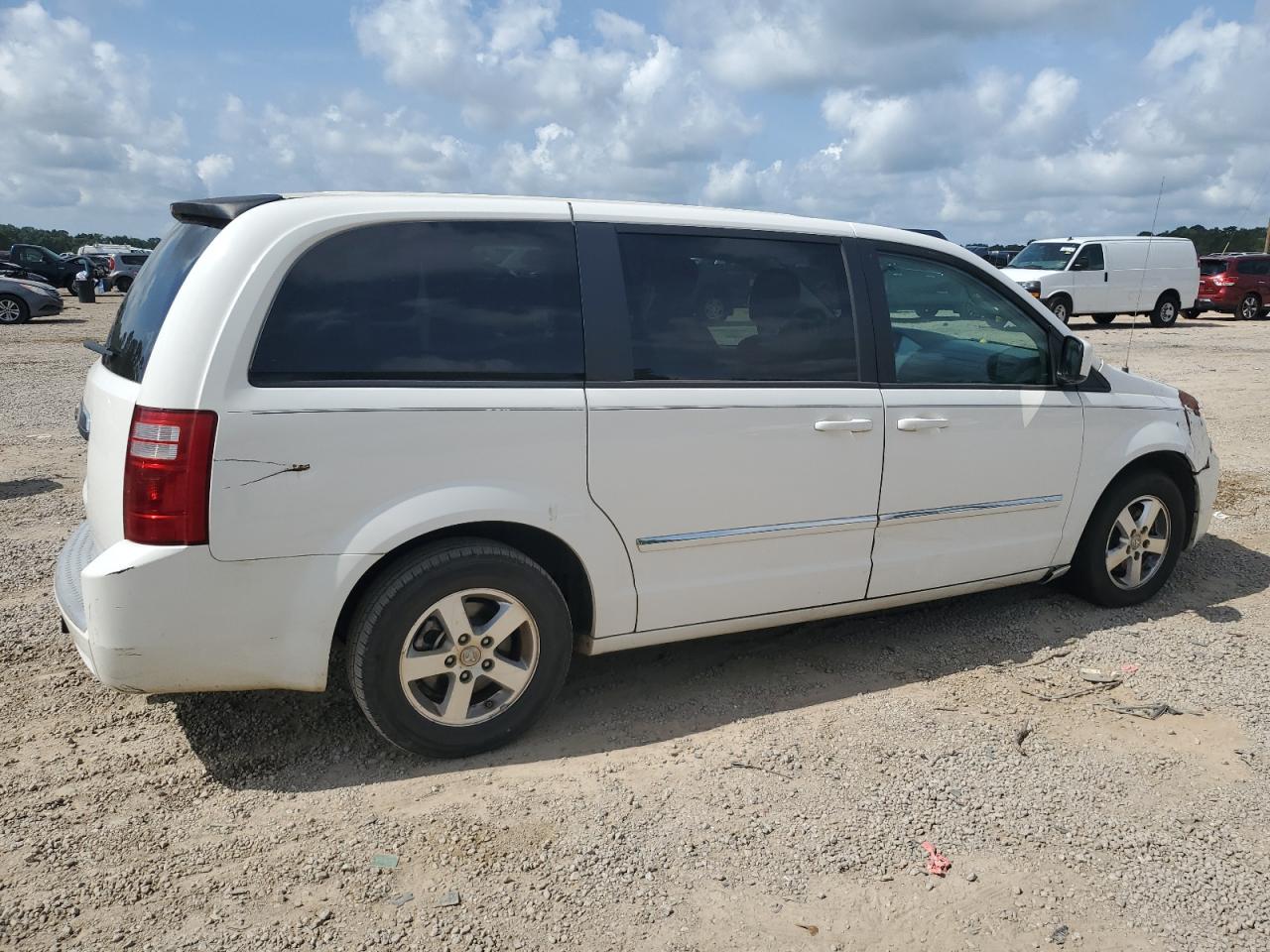 2008 Dodge Grand Caravan Sxt White vin: 1D8HN54P98B117621