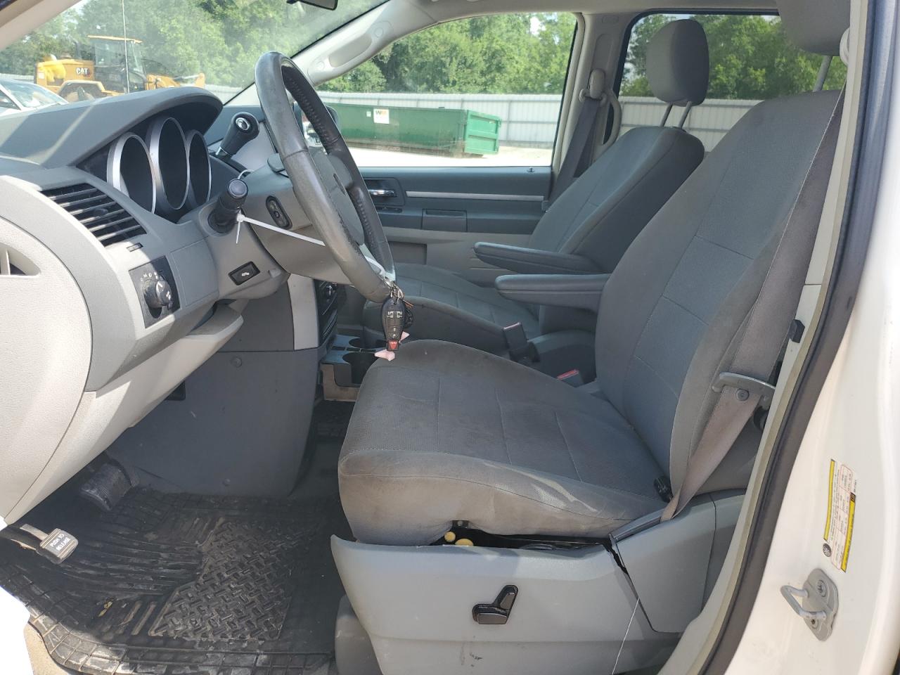 2008 Dodge Grand Caravan Sxt White vin: 1D8HN54P98B117621