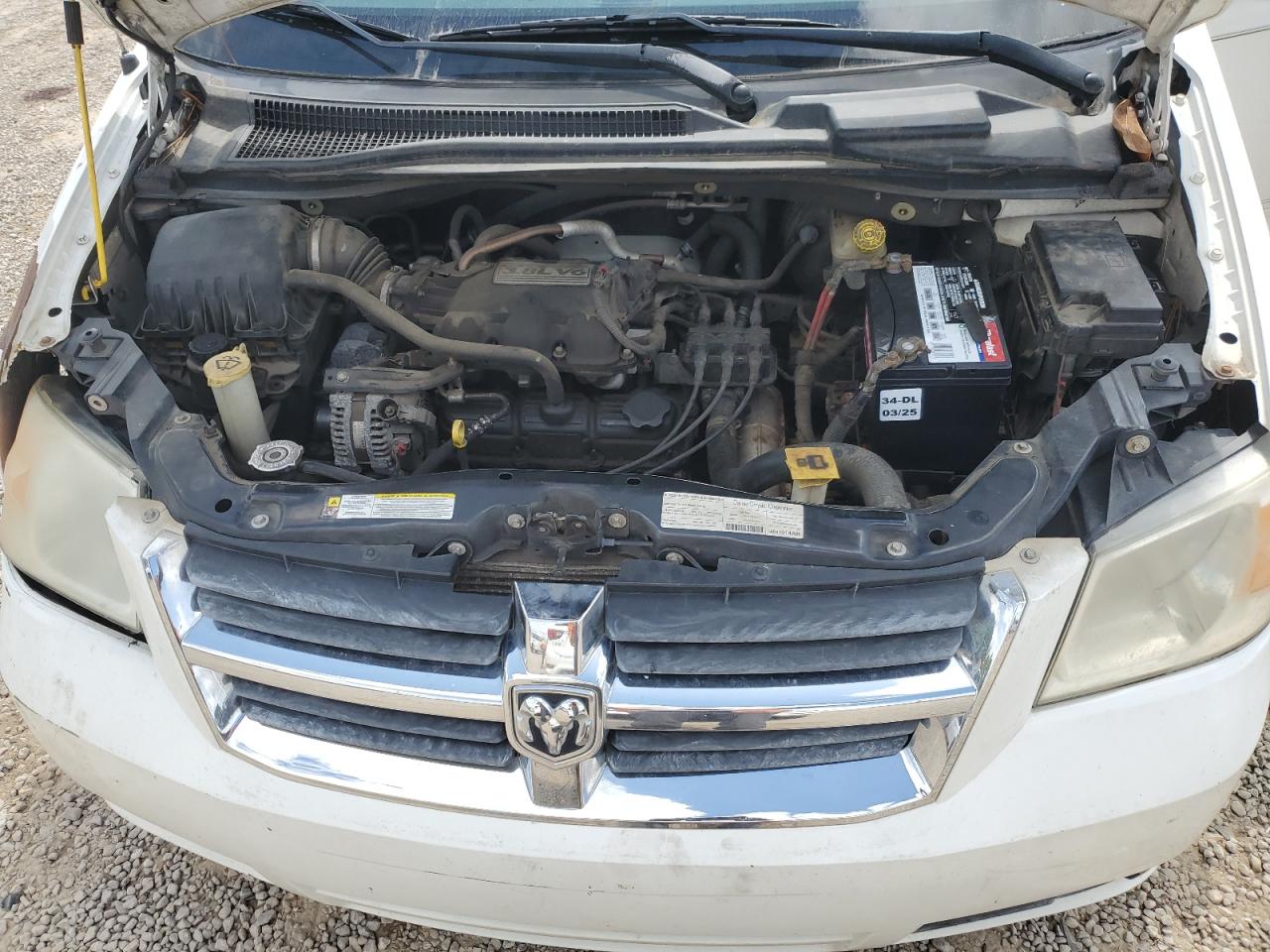 2008 Dodge Grand Caravan Sxt White vin: 1D8HN54P98B117621