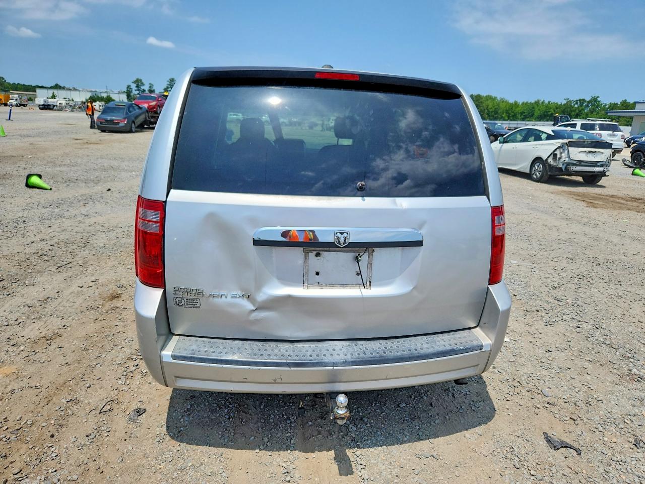 2008 Dodge Grand Caravan Sxt Silver vin: 1D8HN54PX8B184938
