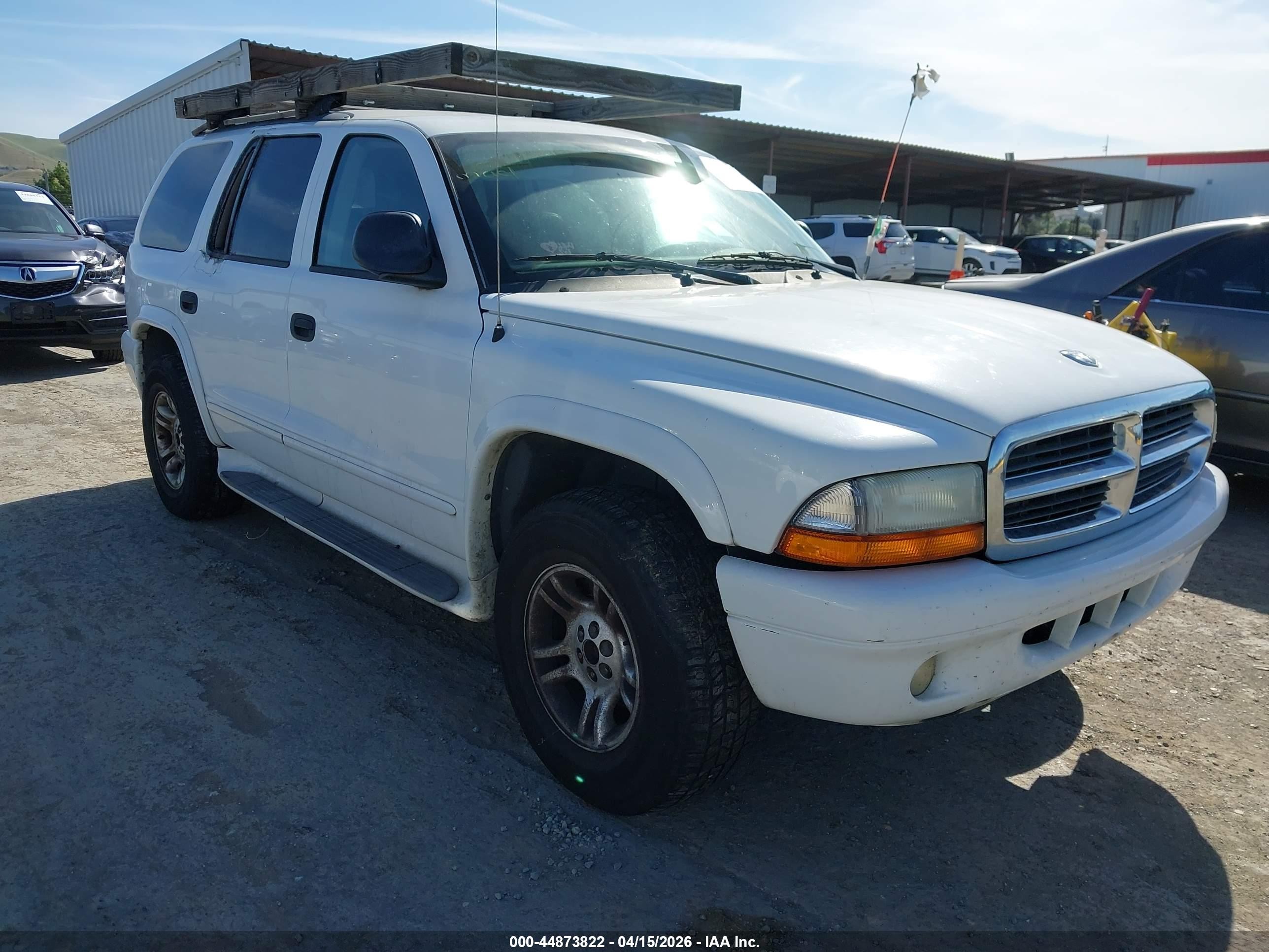 2003 Dodge Durango Slt Plus White vin: 1D8HS58Z33F560563