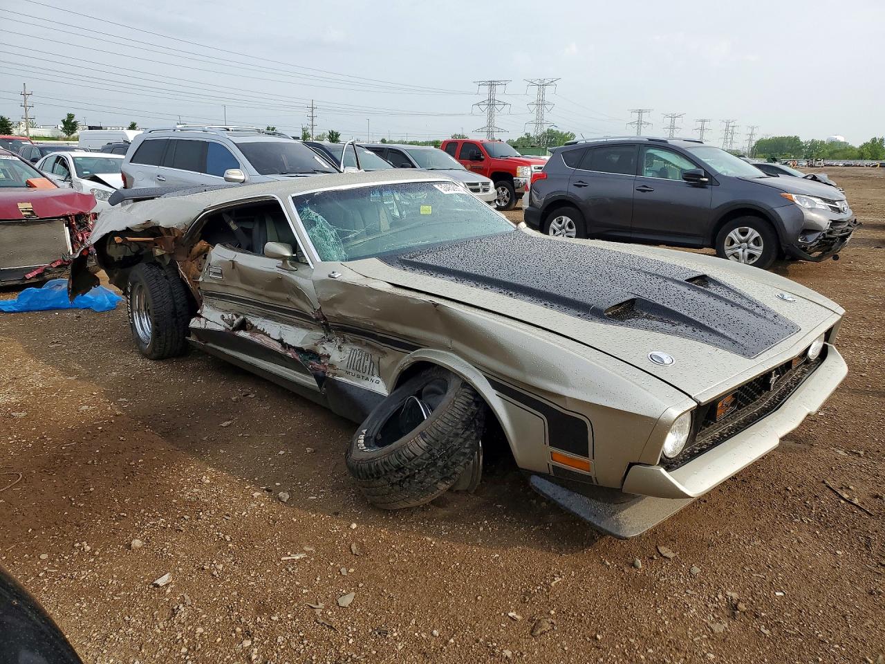 1971 Ford Mustang Mach I Tan vin: 1F05H133073