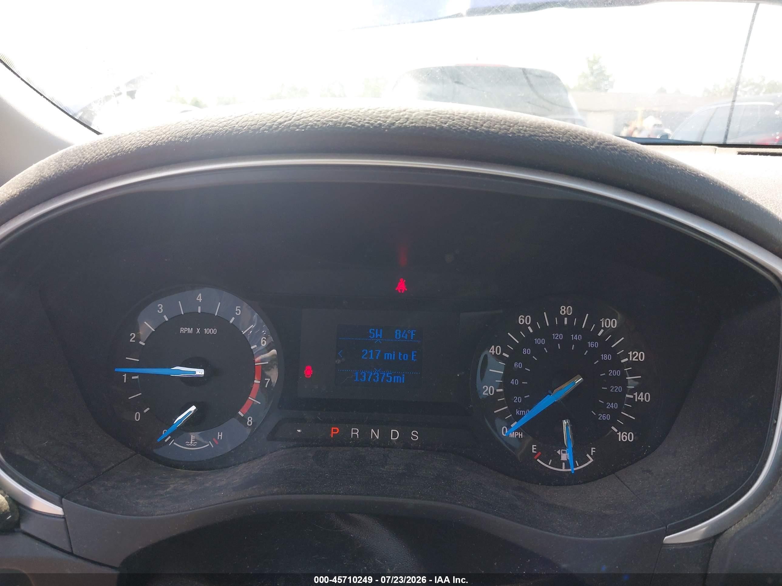 2014 Ford Fusion S Синий vin: 1FA6P0G70E5383639