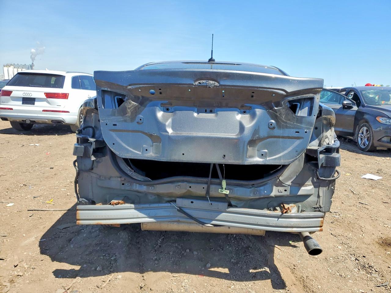 2015 Ford Fusion S Серый vin: 1FA6P0G70F5120522