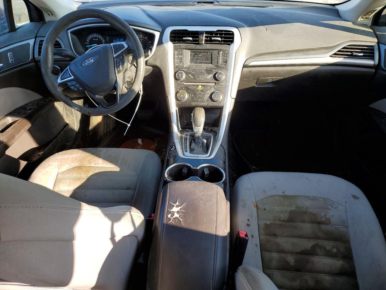 2014 Ford Fusion S Blue vin: 1FA6P0G71E5366204