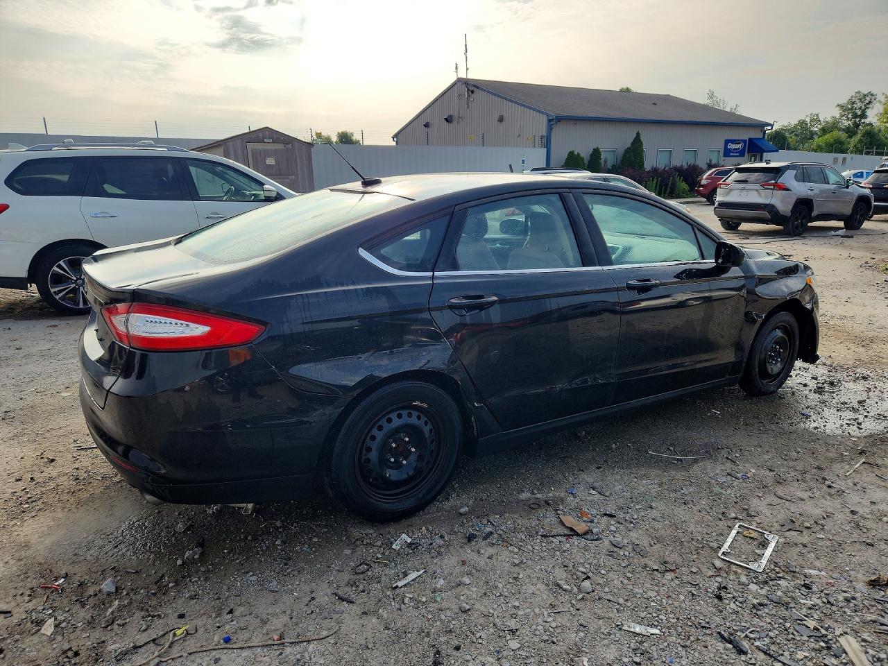 2014 Ford Fusion S Black vin: 1FA6P0G71E5395086