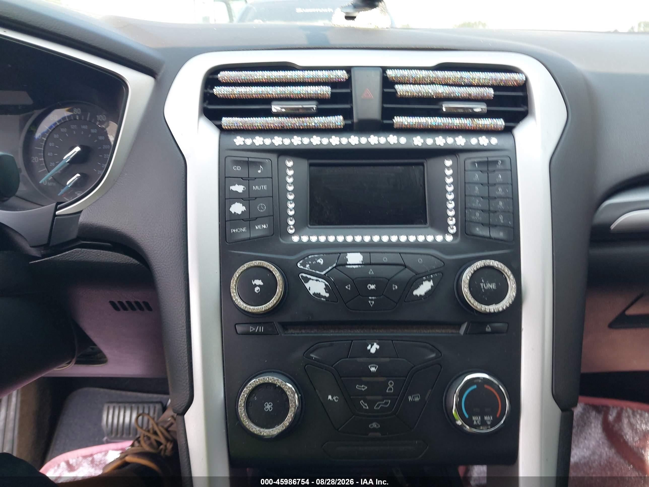2014 Ford Fusion S White vin: 1FA6P0G71E5402585