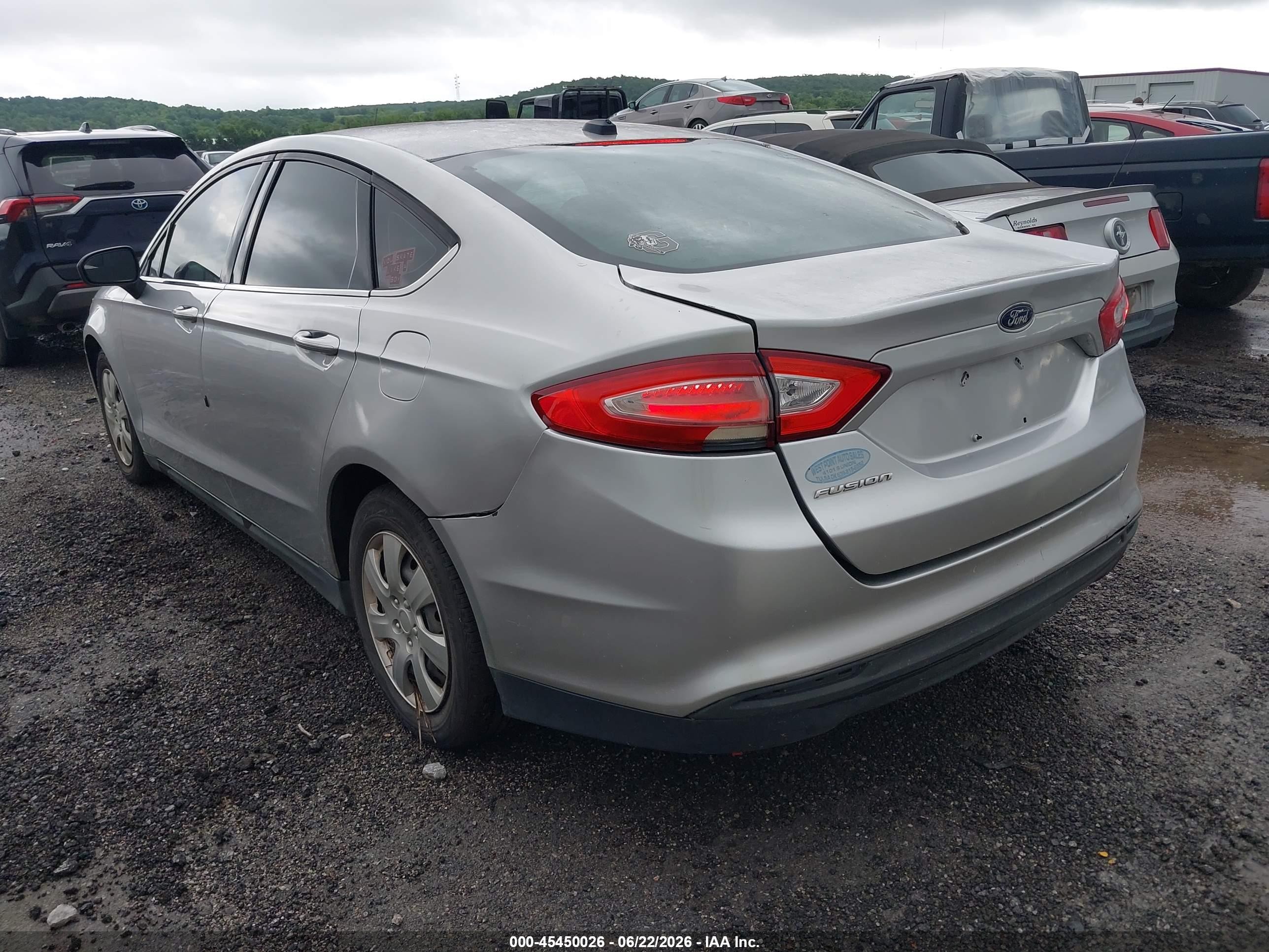 2014 Ford Fusion S Silver vin: 1FA6P0G72E5371346