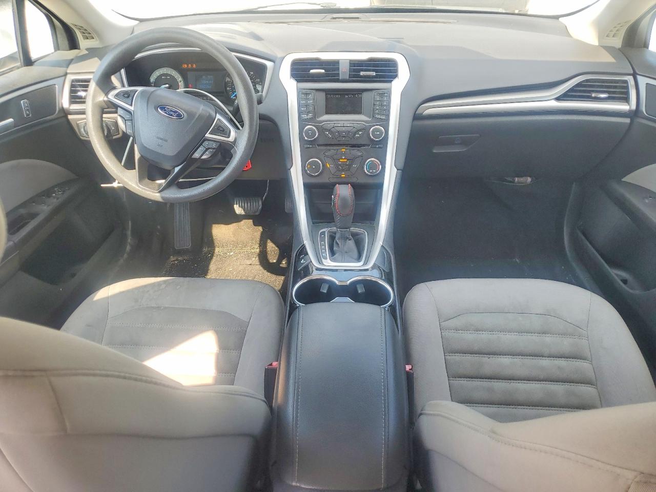 2014 Ford Fusion S White vin: 1FA6P0G72E5377793