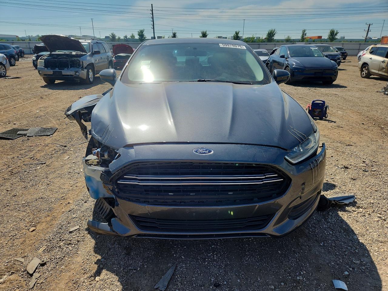 2015 Ford Fusion S Gray vin: 1FA6P0G73F5130767