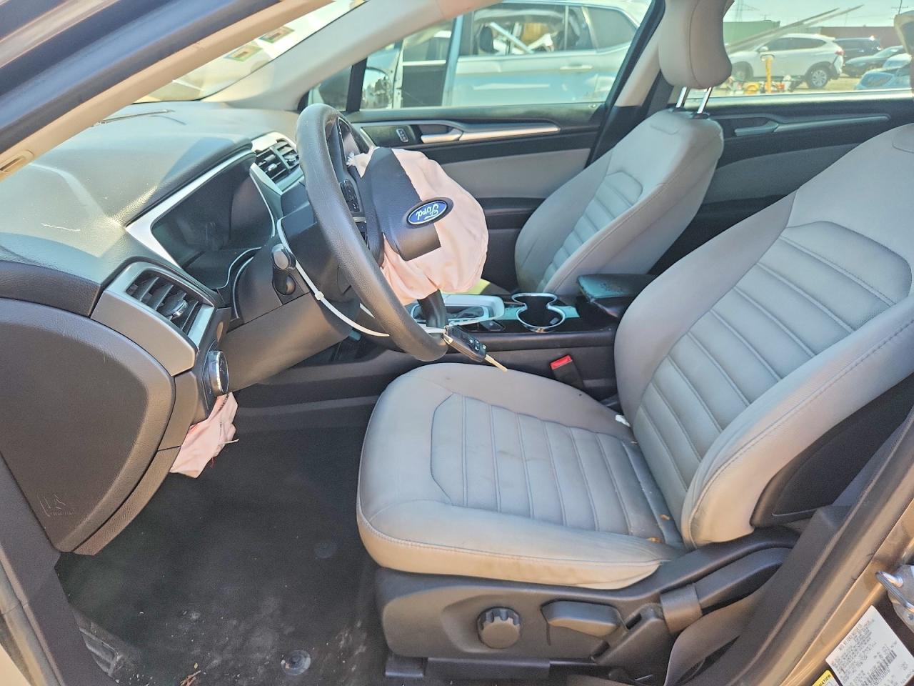2015 Ford Fusion S Gray vin: 1FA6P0G73F5130767