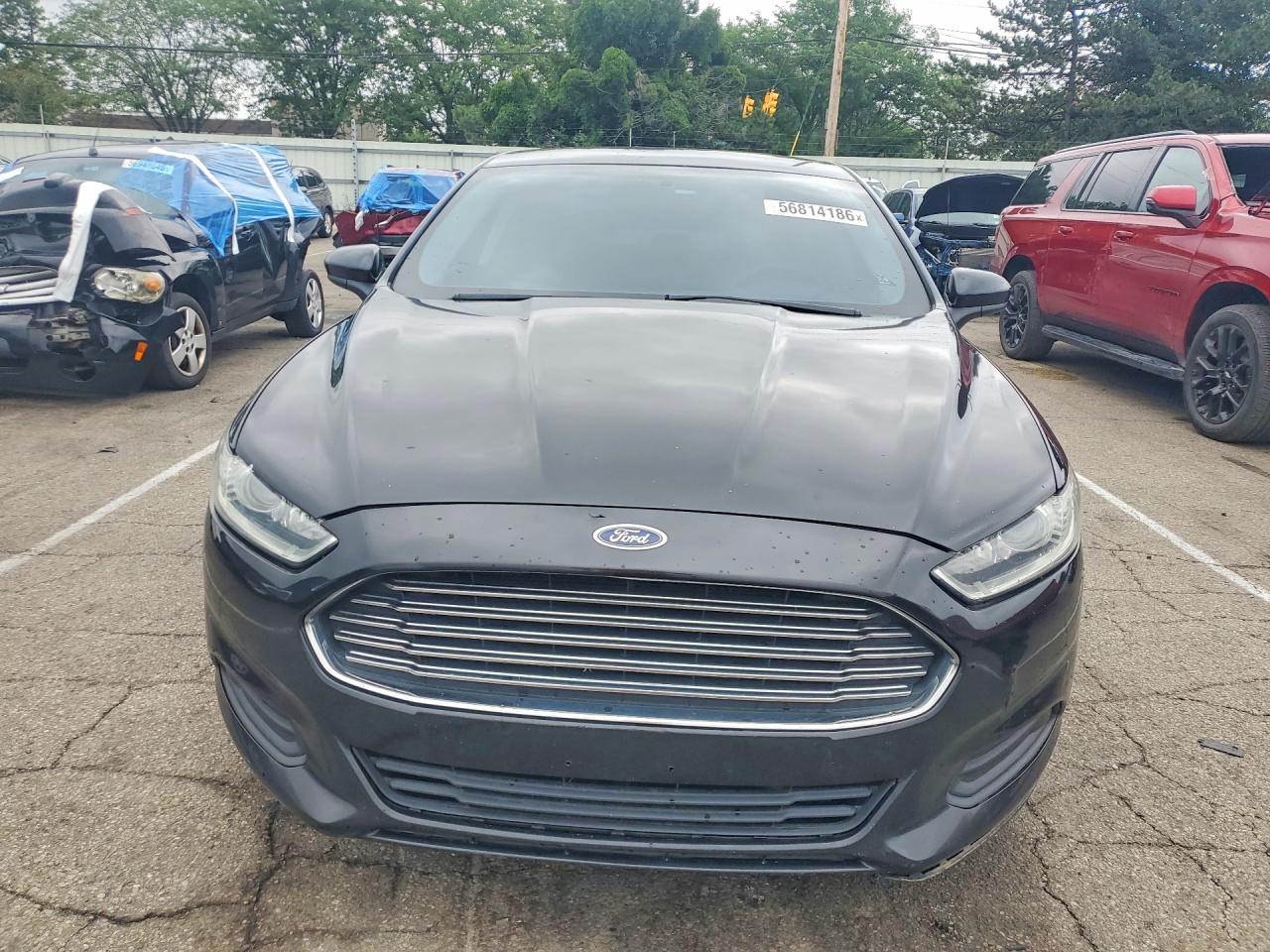 2015 Ford Fusion S Black vin: 1FA6P0G74F5109913