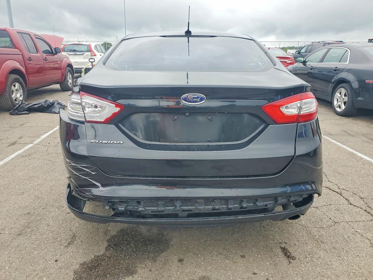 2015 Ford Fusion S Black vin: 1FA6P0G74F5109913