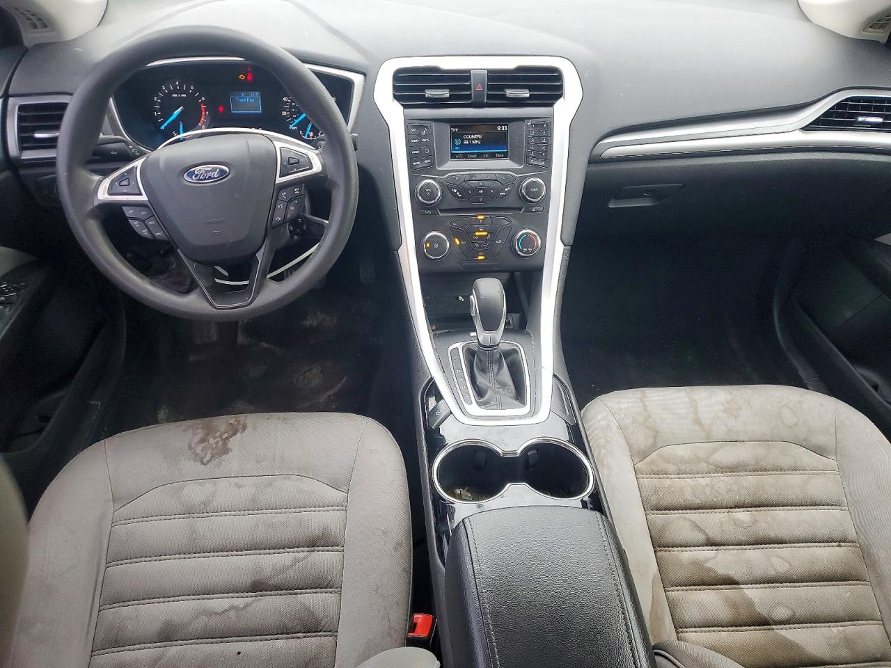 2015 Ford Fusion S Black vin: 1FA6P0G74F5109913
