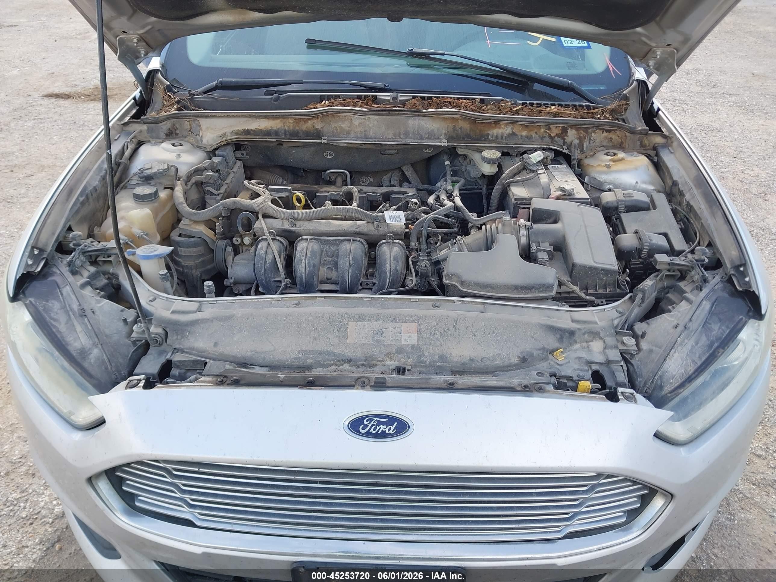 2014 Ford Fusion S Silver vin: 1FA6P0G75E5351785