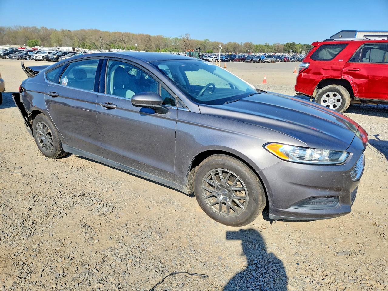 2014 Ford Fusion S Silver vin: 1FA6P0G75E5384219