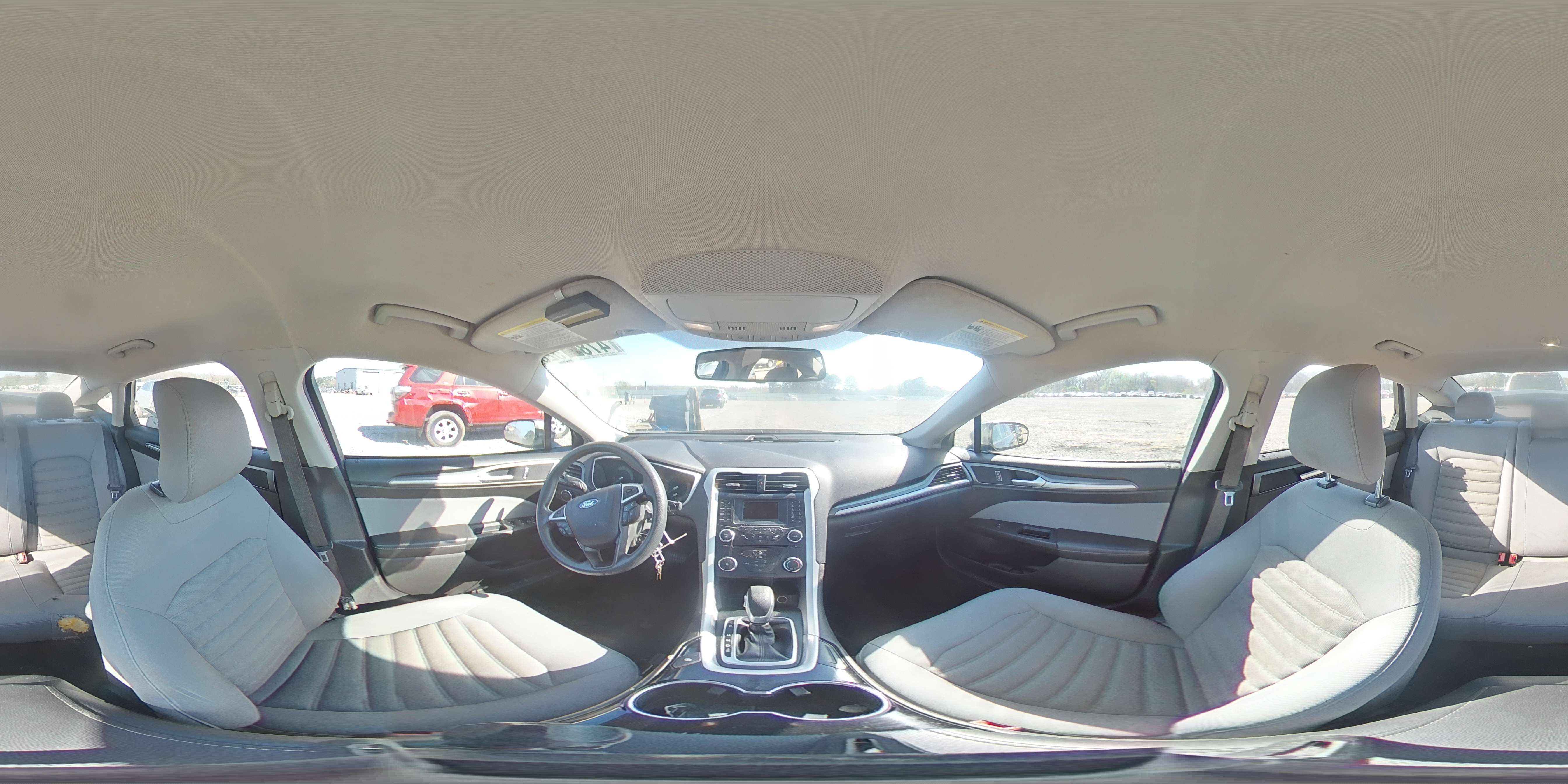 2014 Ford Fusion S Silver vin: 1FA6P0G75E5384219