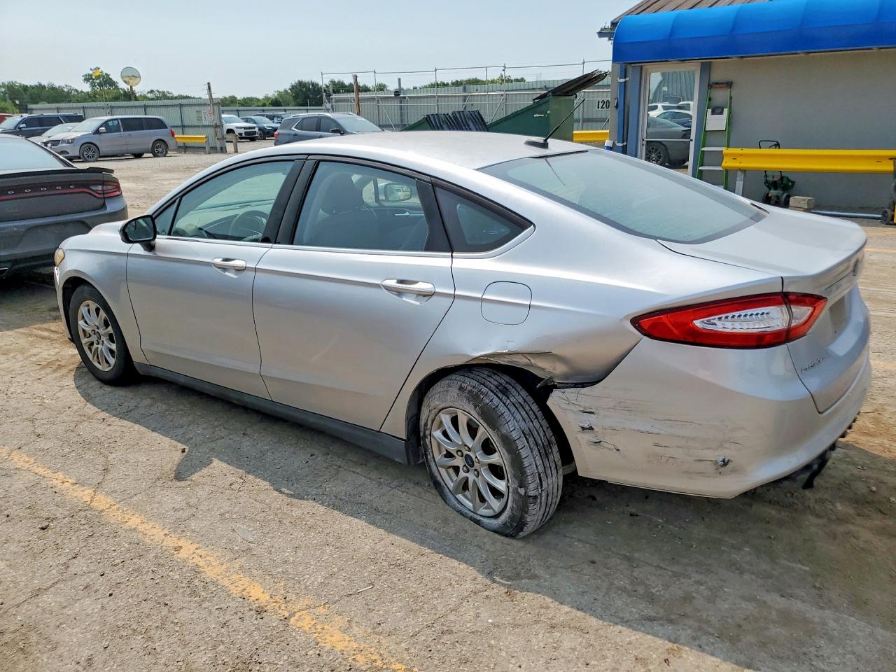 2015 Ford Fusion S Silver vin: 1FA6P0G75F5119155