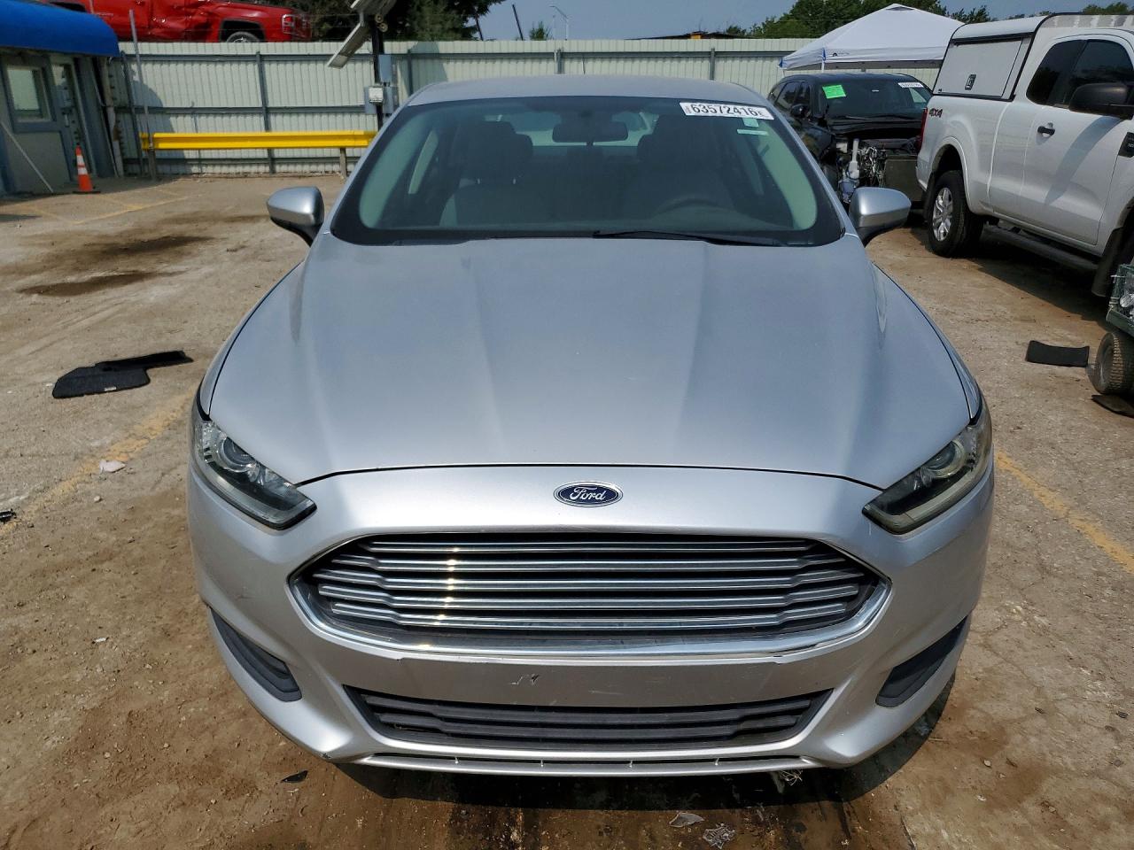 2015 Ford Fusion S Silver vin: 1FA6P0G75F5119155