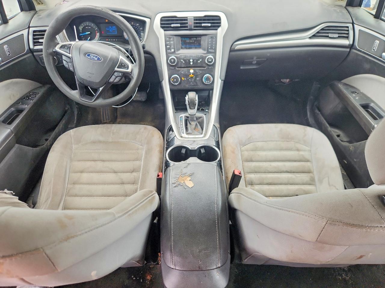 2014 Ford Fusion S Blue vin: 1FA6P0G76E5373293
