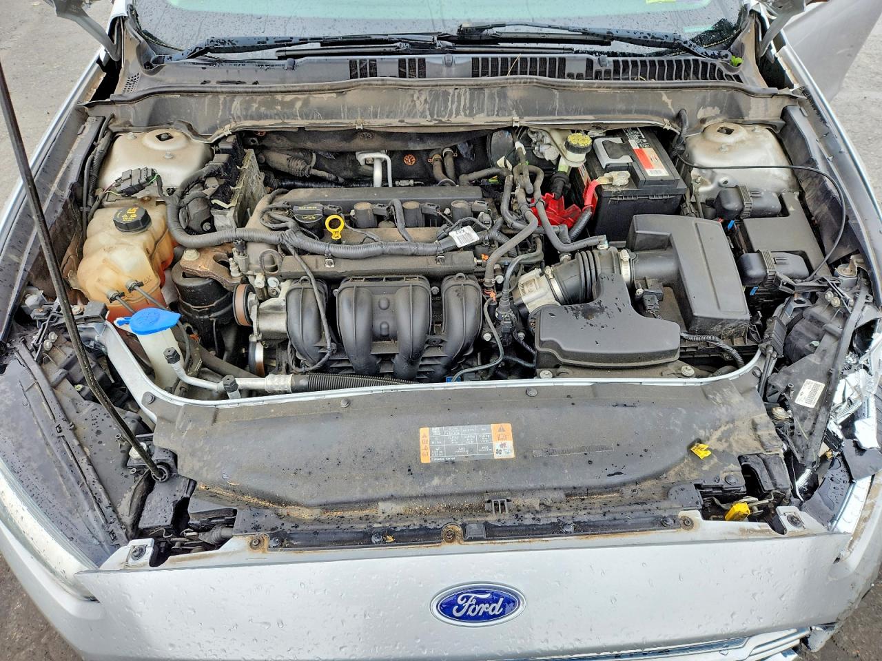 2014 Ford Fusion S Silver vin: 1FA6P0G76E5402369