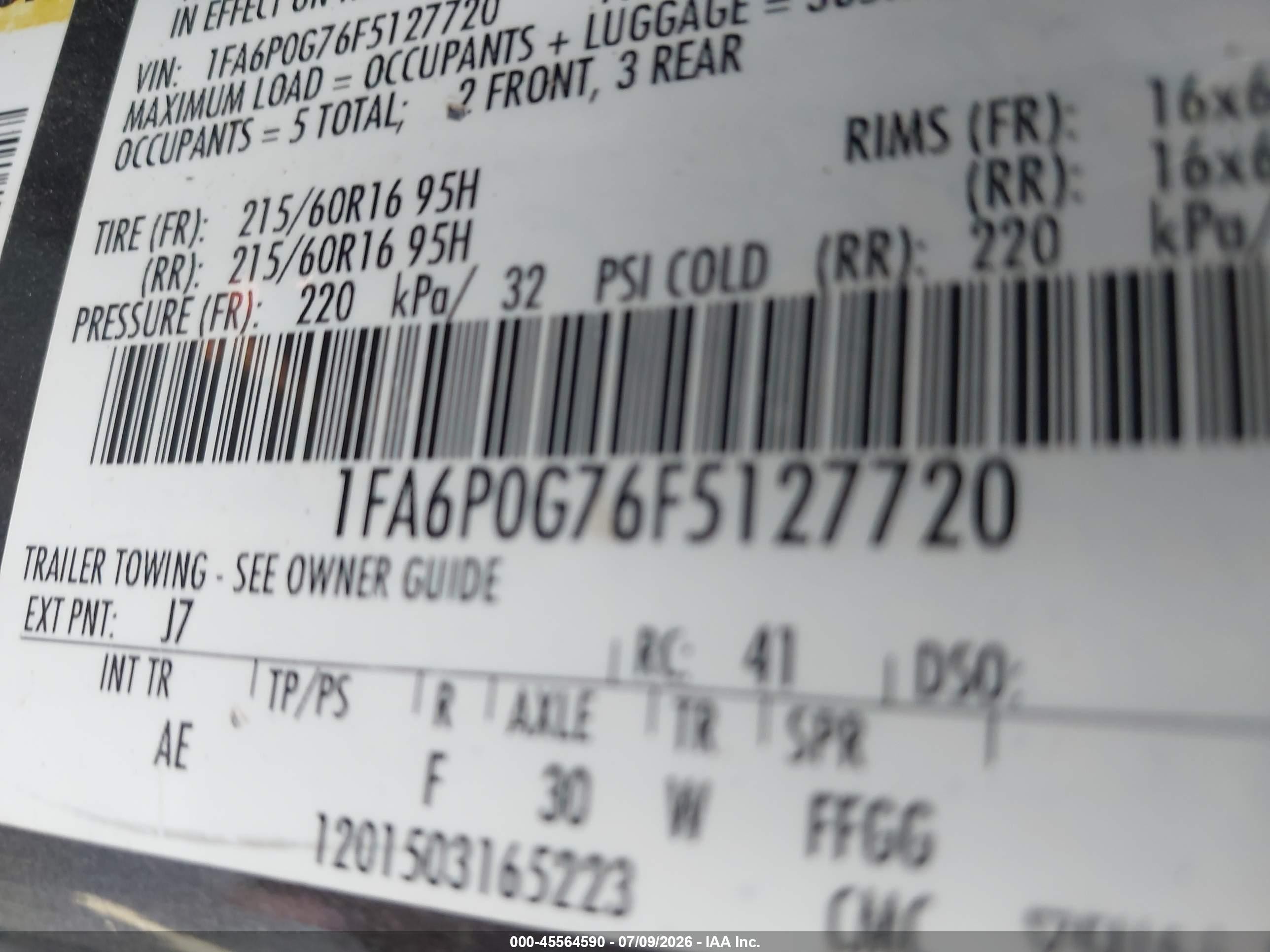 2015 Ford Fusion S Gray vin: 1FA6P0G76F5127720