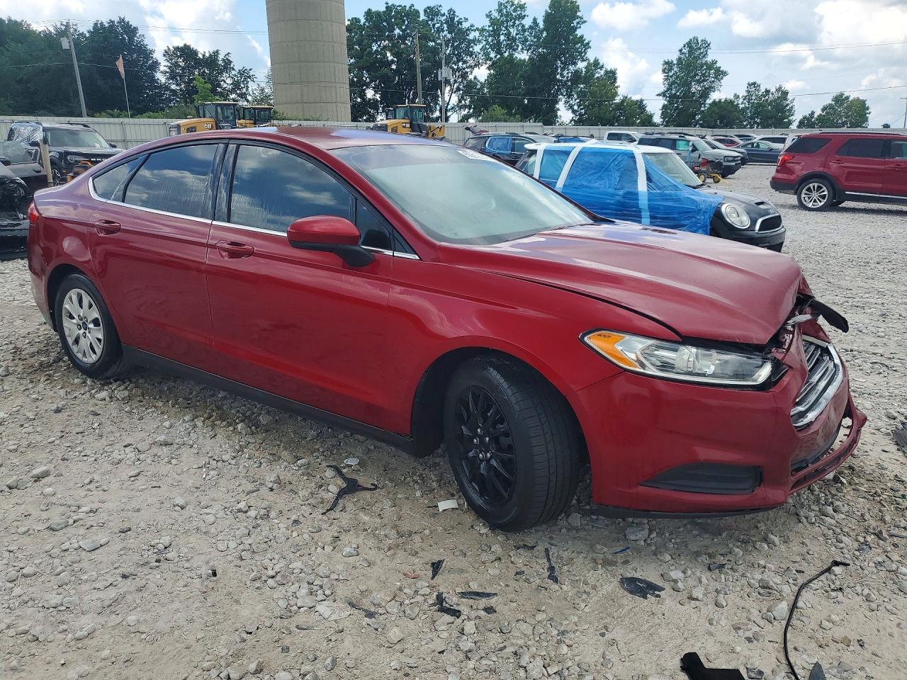 2014 Ford Fusion S Бордовый vin: 1FA6P0G77E5380754