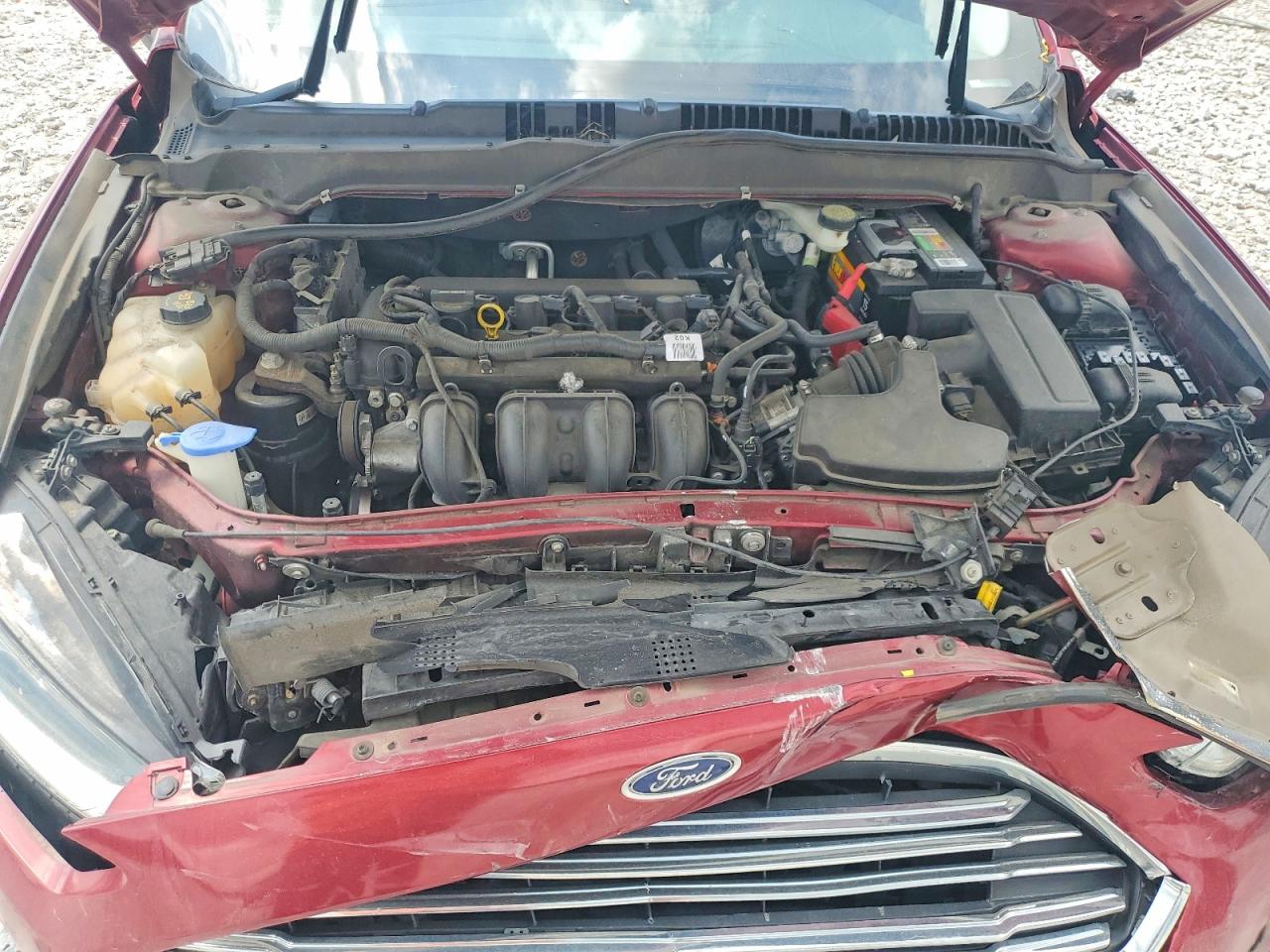2014 Ford Fusion S Бордовый vin: 1FA6P0G77E5380754
