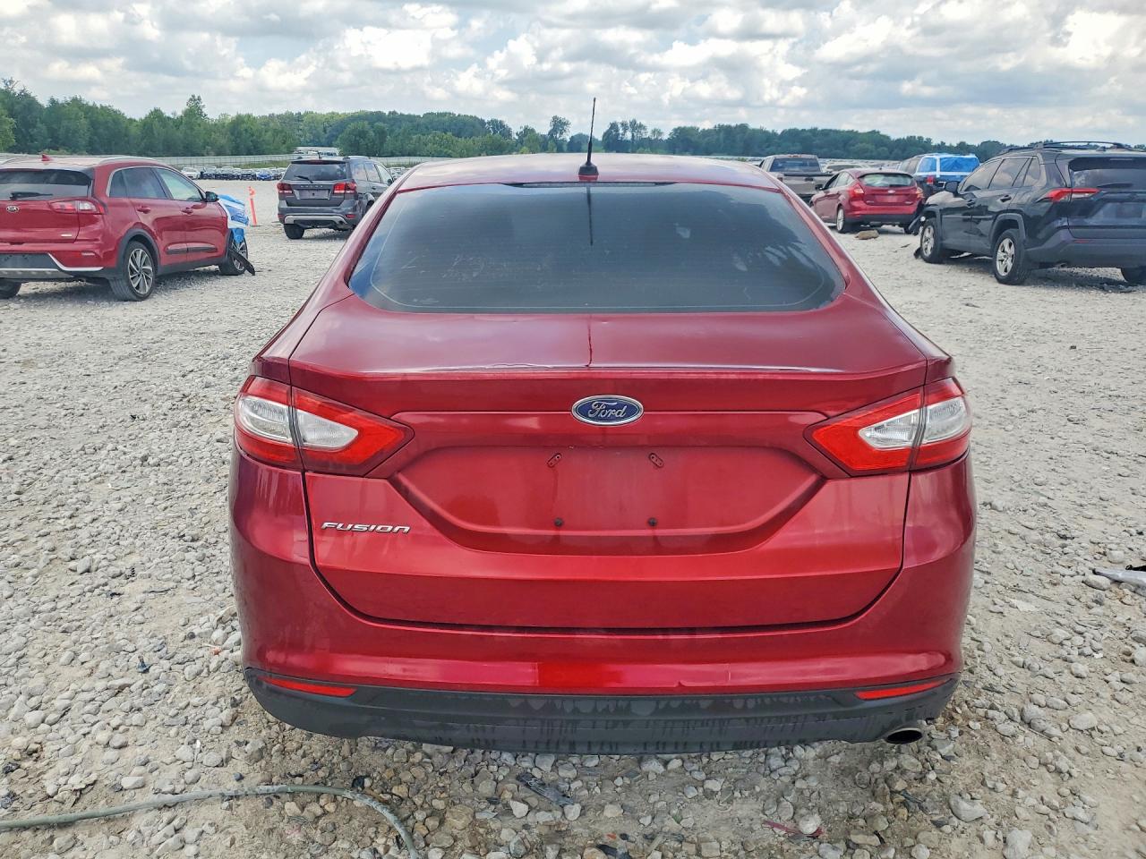 2014 Ford Fusion S Бордовый vin: 1FA6P0G77E5380754