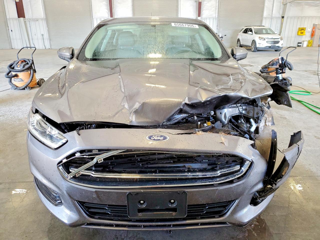 2014 Ford Fusion S Gray vin: 1FA6P0G77E5406995