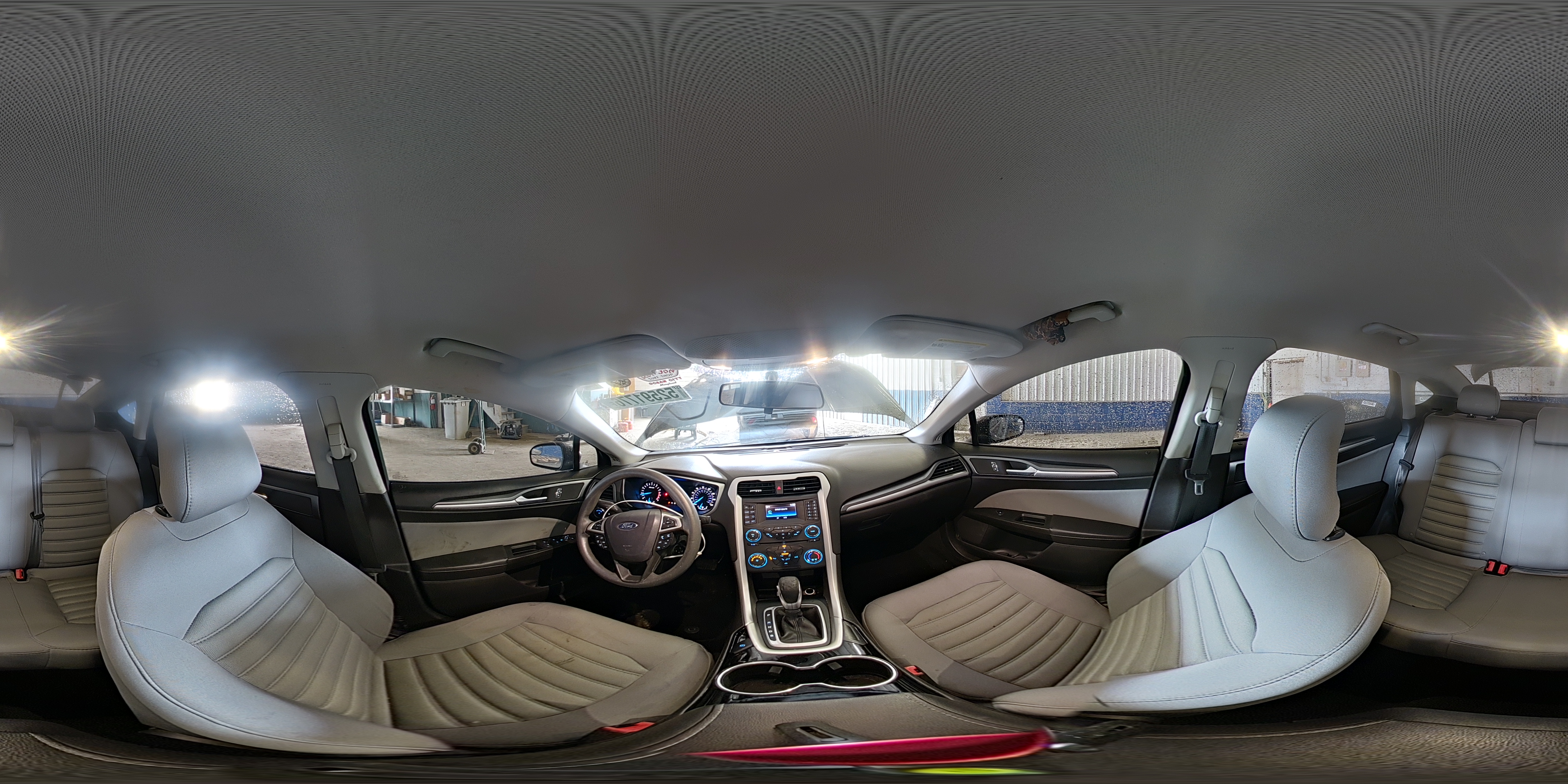 2015 Ford Fusion S Gray vin: 1FA6P0G77F5101255