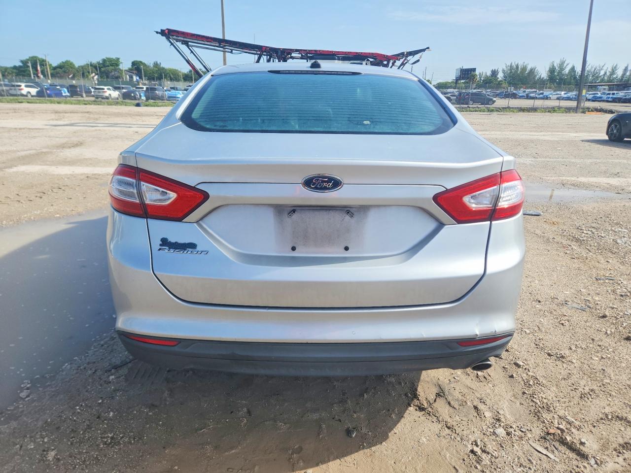 2014 Ford Fusion S Silver vin: 1FA6P0G78E5355457