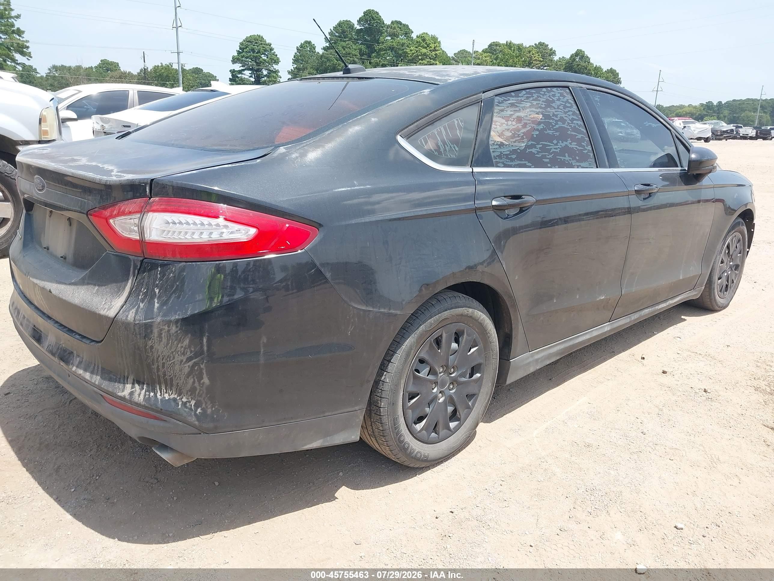 2014 Ford Fusion S Черный vin: 1FA6P0G79E5353099
