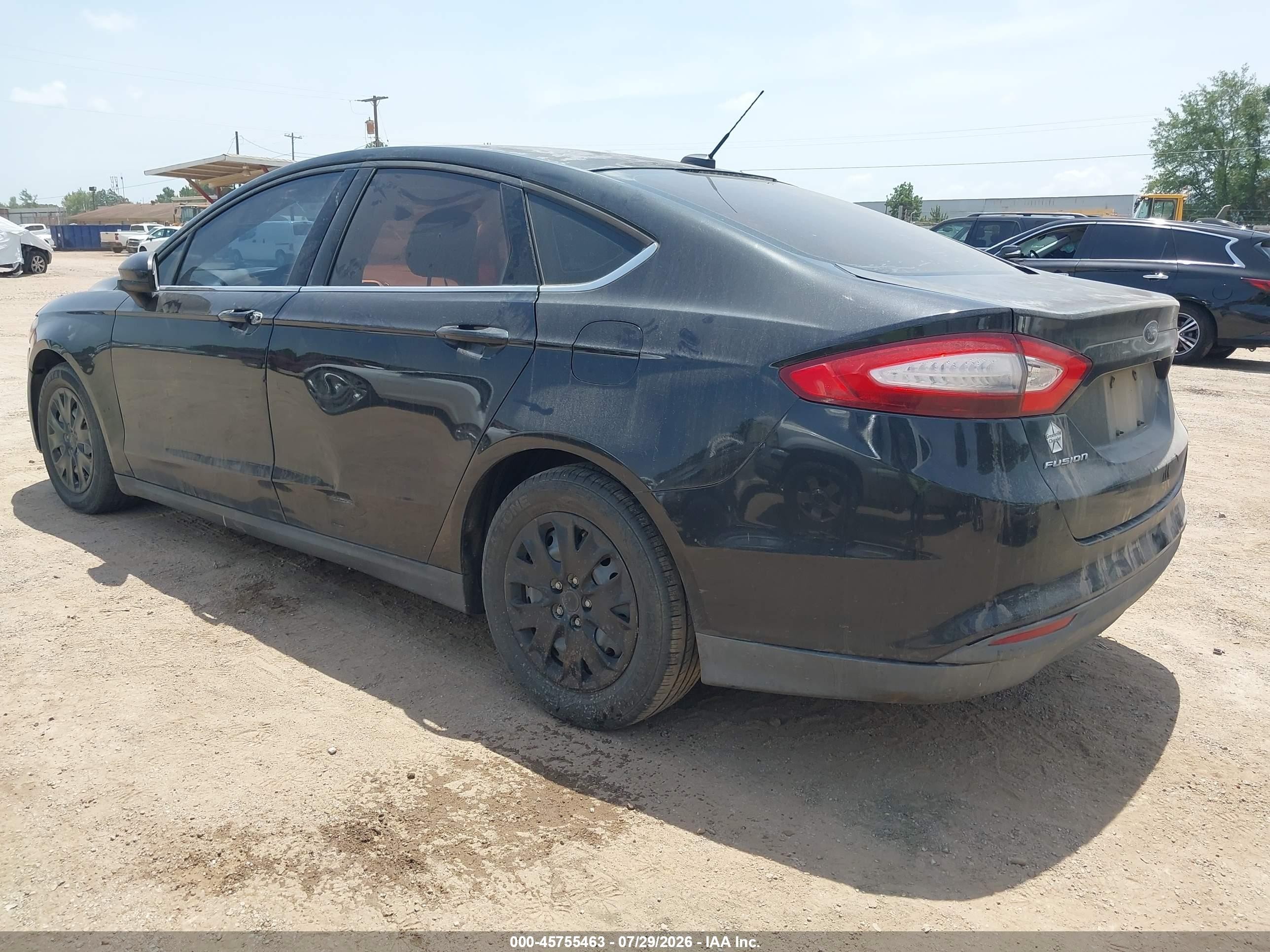 2014 Ford Fusion S Черный vin: 1FA6P0G79E5353099