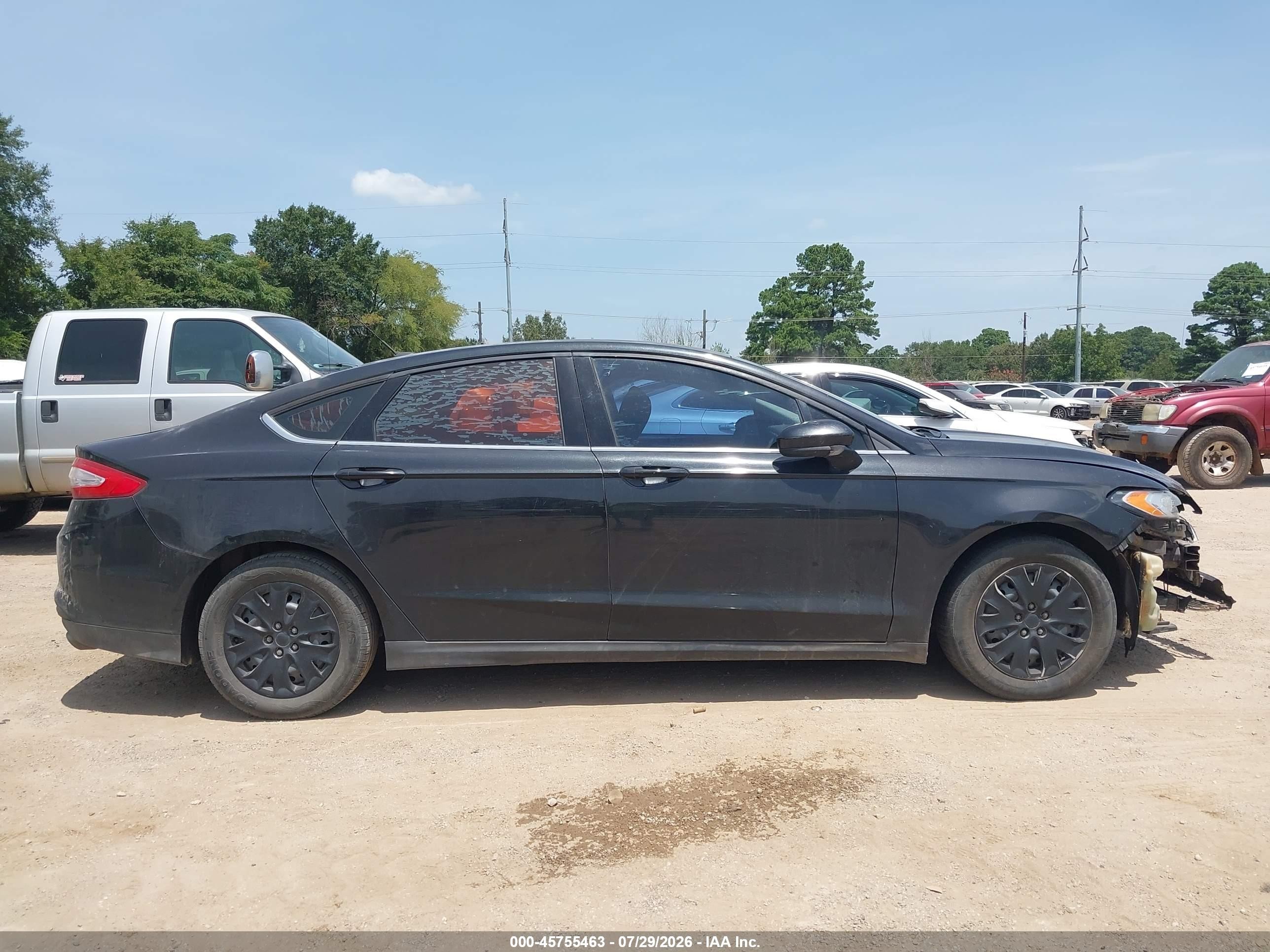 2014 Ford Fusion S Черный vin: 1FA6P0G79E5353099