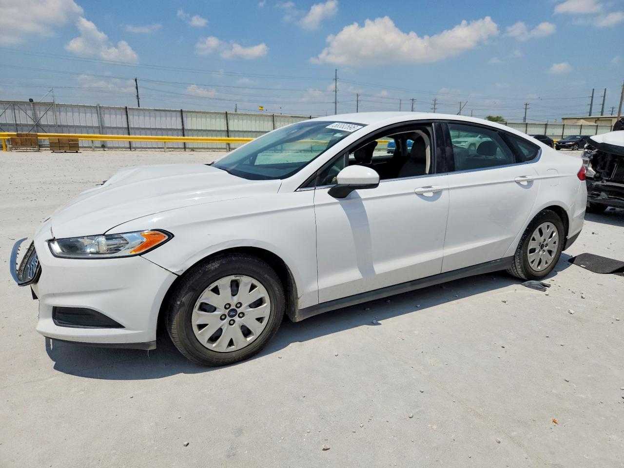 2014 Ford Fusion White vin: 1FA6P0G79E5356312