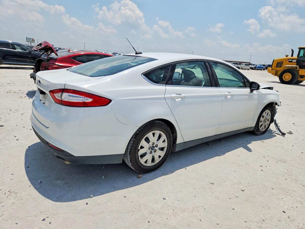 2014 Ford Fusion White vin: 1FA6P0G79E5356312