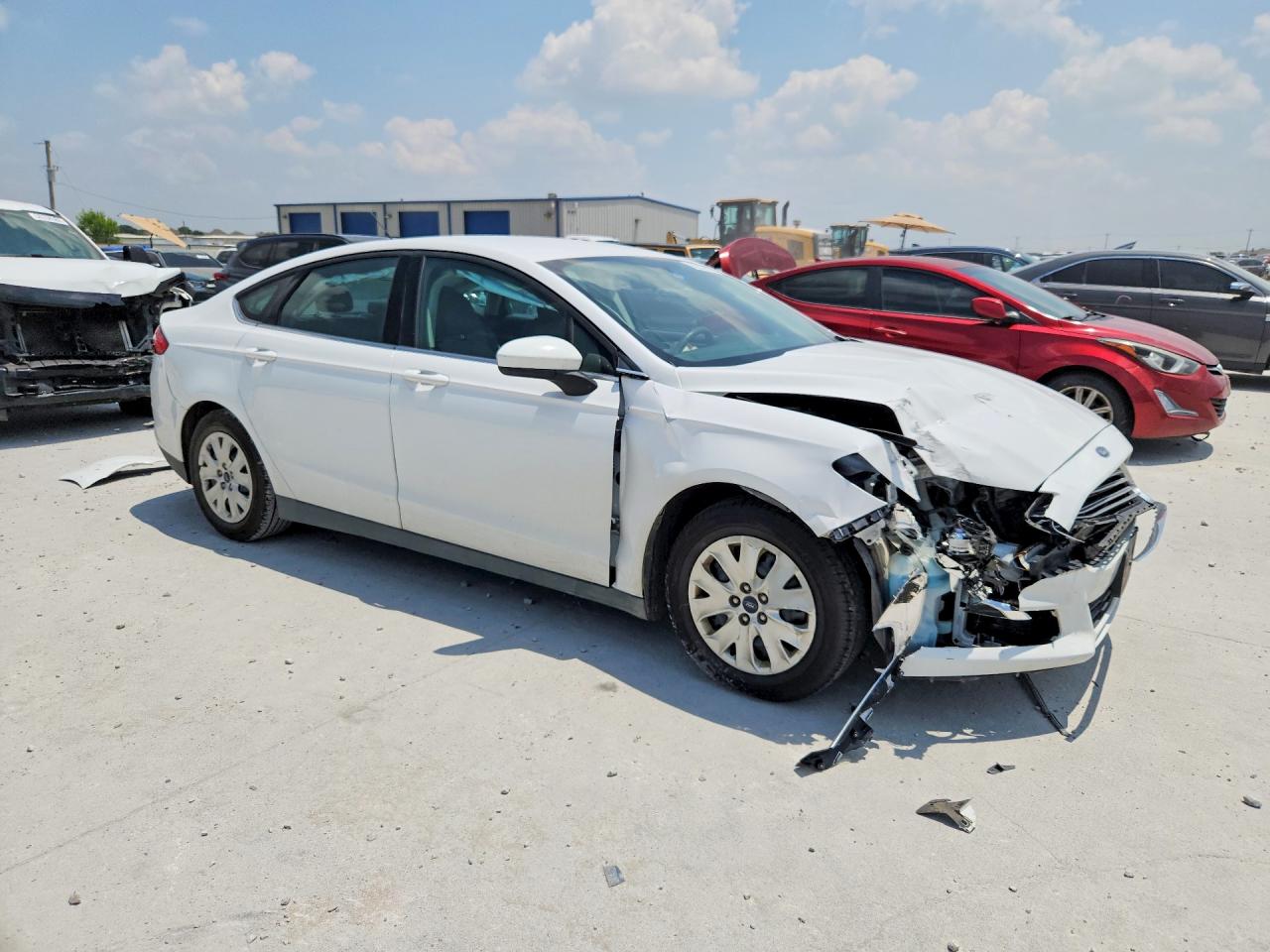 2014 Ford Fusion White vin: 1FA6P0G79E5356312